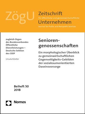 cover image of Seniorengenossenschaften